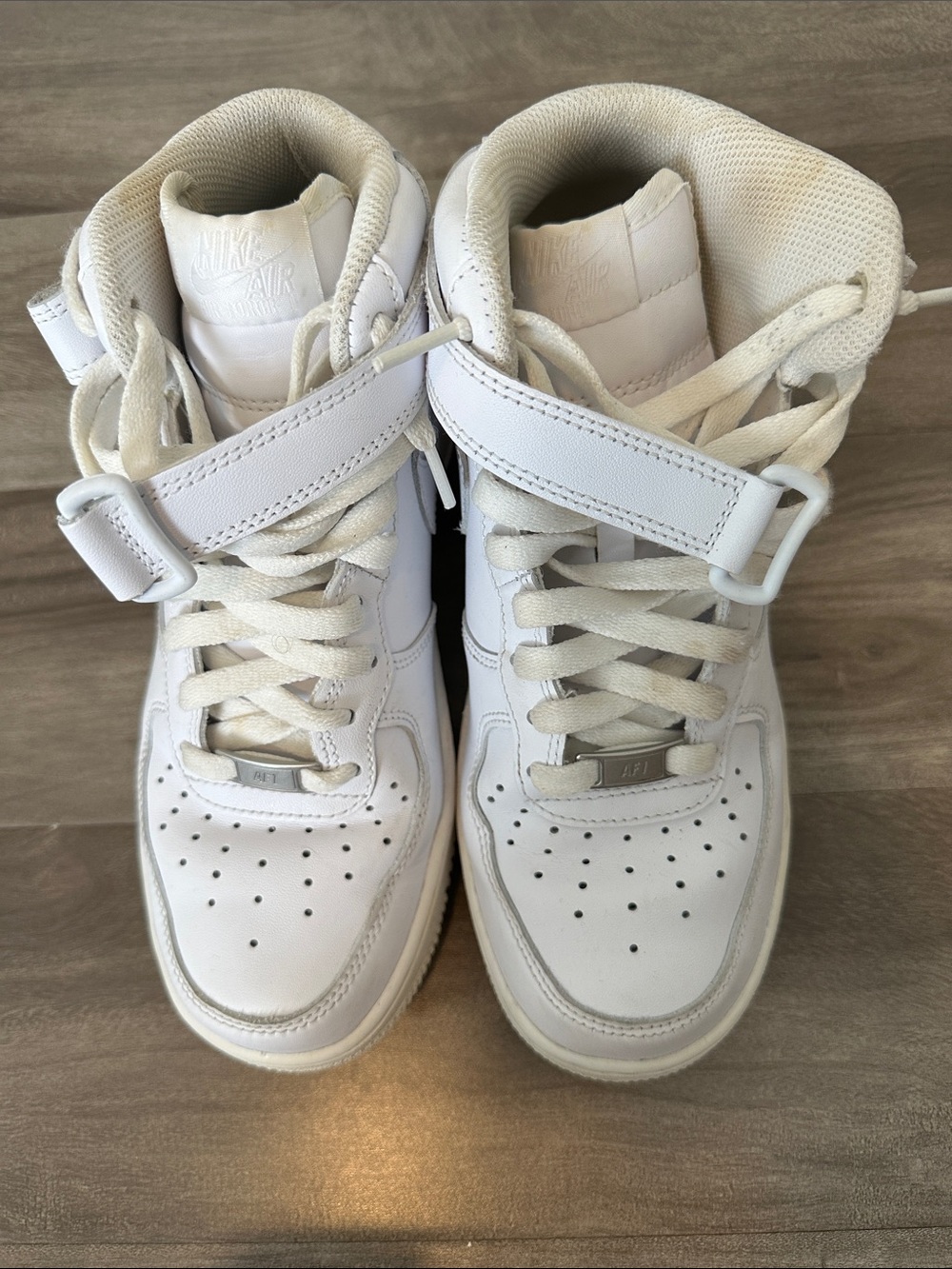 Nike Air Force 1 White High-Top Sneakers